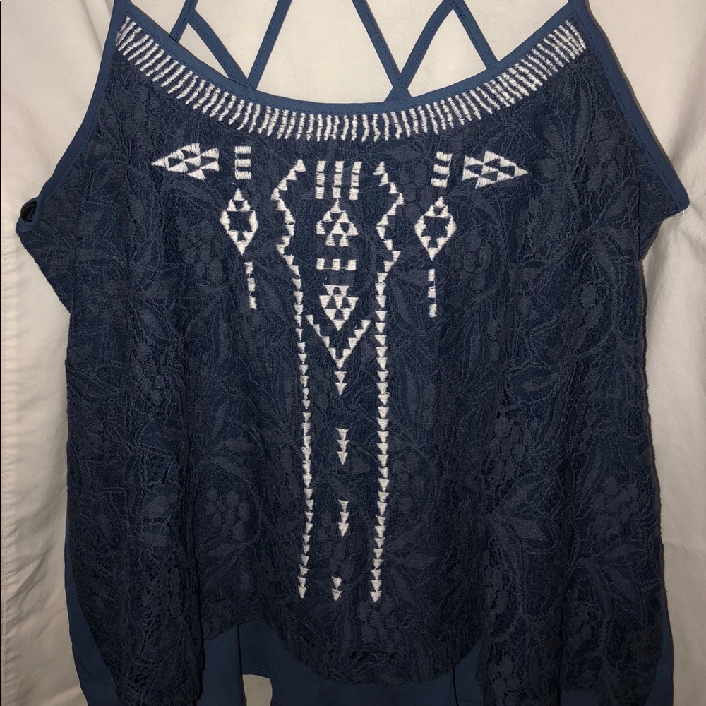 Lace Front Tank Top
